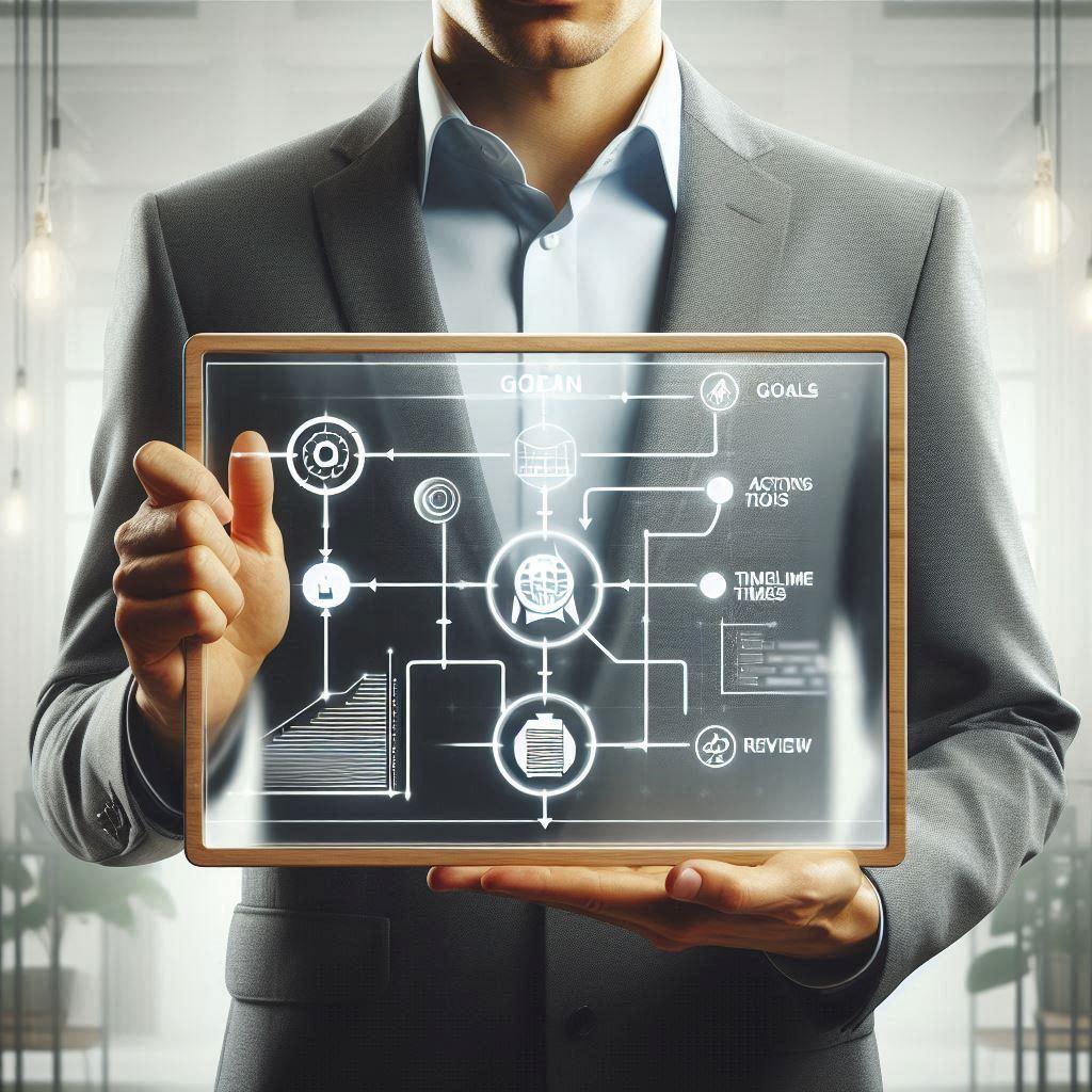 Professional engaging with AI networking tools to build professional relationships