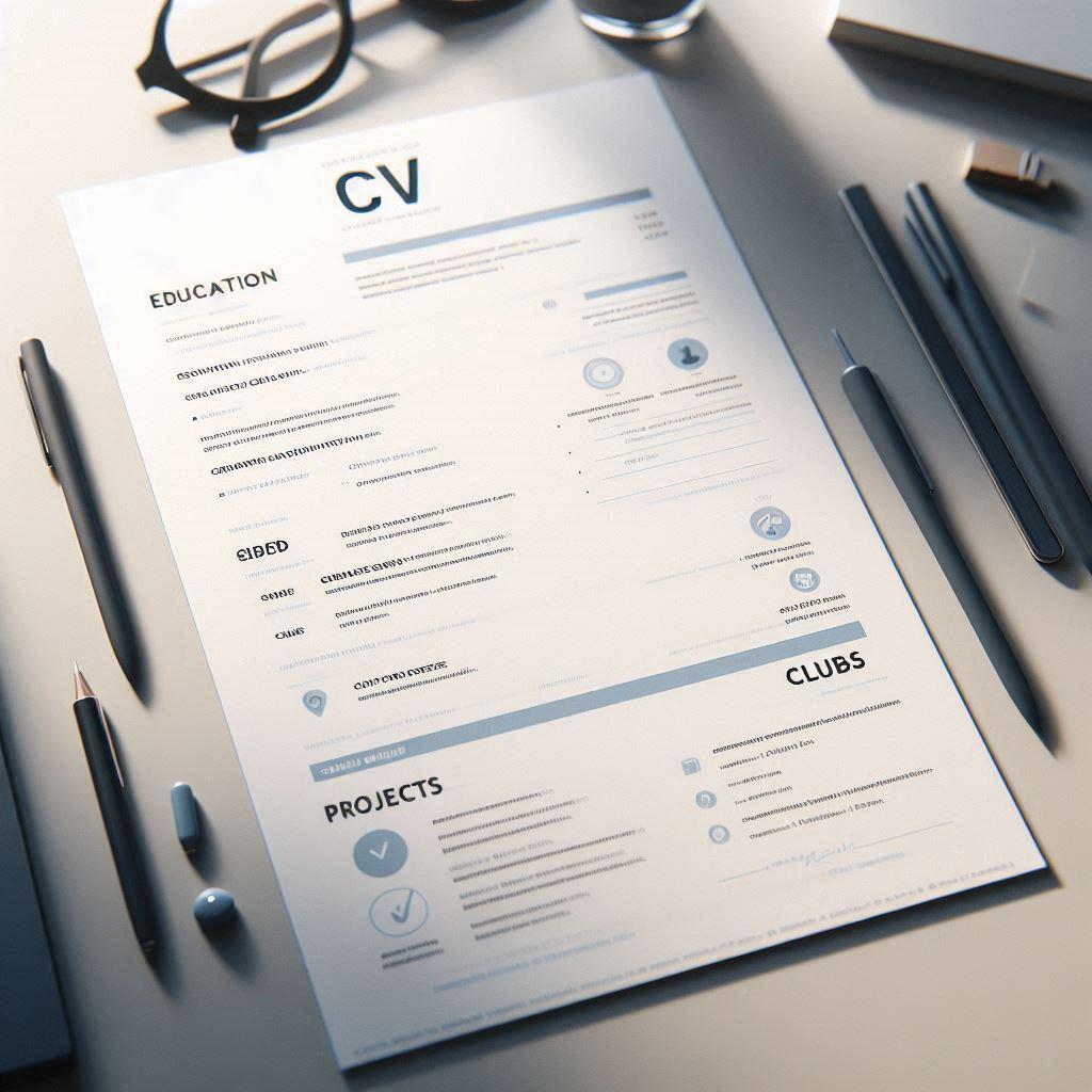 Digital CV with integrated portfolio showcasing work samples and projects