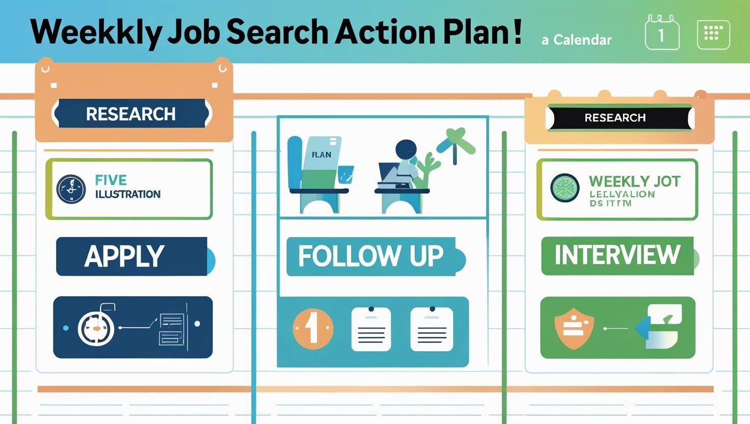 Professional preparing for second round interview with detailed notes and research materials