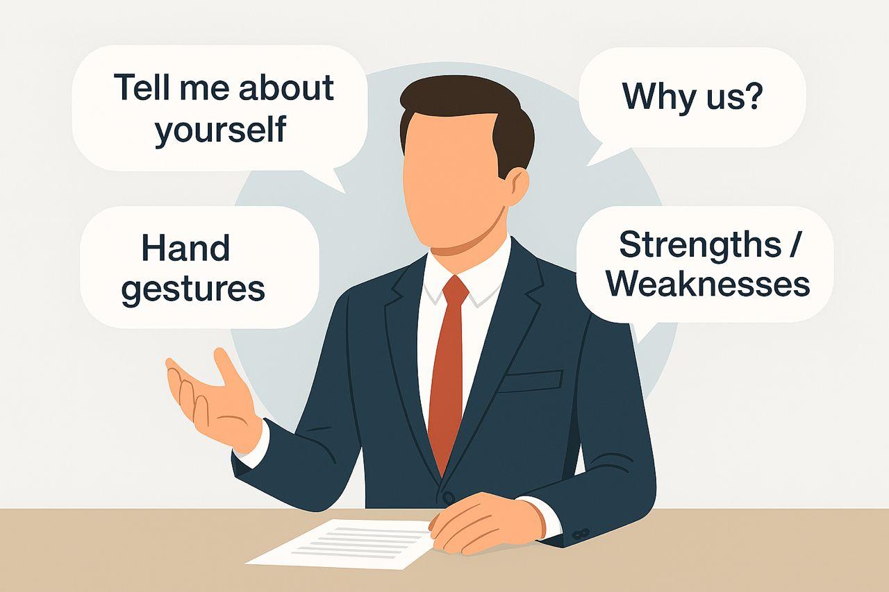 Professional preparing for virtual interview with optimized tech setup and professional presentation