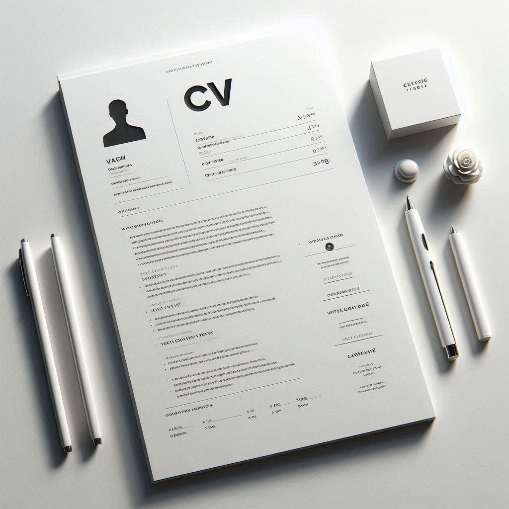 Professional optimizing CV skills section with categorized hard and soft skills