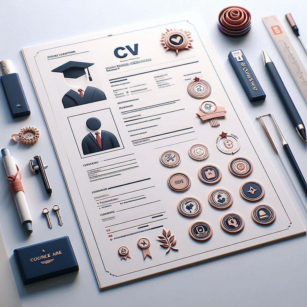 Professional crafting a CV for government positions with emphasis on compliance and public service